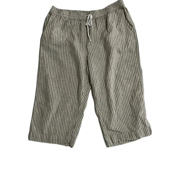 Beachlunchlouge Capri Tan & White Wide Leg Size XL - Picture 2 of 7